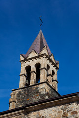 Fototapeta na wymiar Campanario iglesia de Ponferrada, Leon, Spain