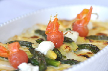 Kartoffel Spargel Gratin