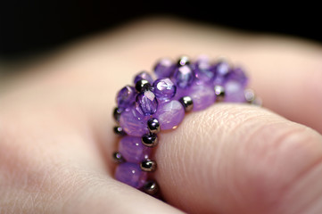 violet-colored ring 2