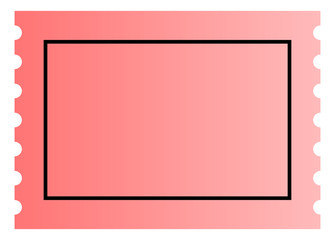 Blank ticket template