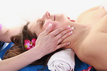 Obraz na płótnie Canvas massaggio al collo