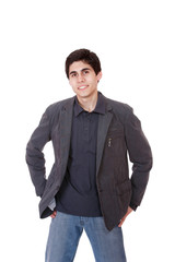 happy young casual man portrait