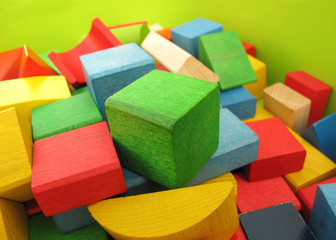 Wooden blocks colorful toy