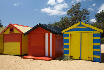 Obraz na płótnie Canvas Beach Huts