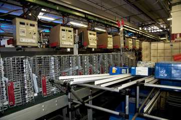 Fabbrica di lavastoviglie - catena di montaggio