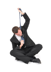 business man in crisis