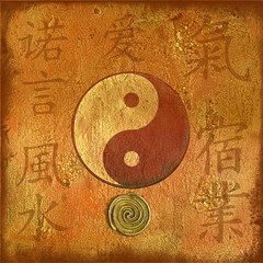Collage yin yang