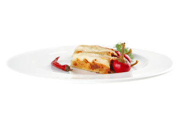 italian cannelloni and peppers