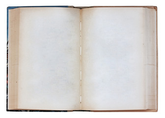 blank open book isolated