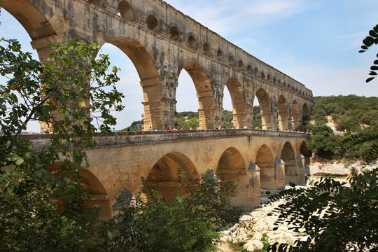 Le pont du Gard, röm. Aquädukt.
