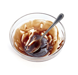 chocolate syrup leaking sauce eaten sweet food