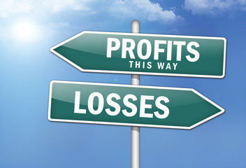 Way Signs "Success, This Way - Failure"