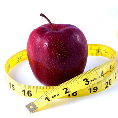 Red Apple and Tape Measure