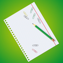 School supplies - vector illustration