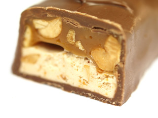 chocolate stick isolated over white background