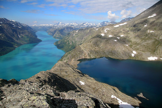 Der Besseggengrat in Norwegen