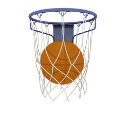 Fototapeta na wymiar Two basketball items