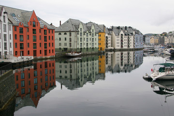 Fototapeta premium Jugendstil in Alesund, Norwegen