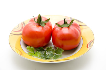 Tomaten im Teller