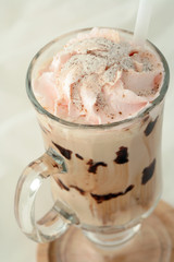 Cup of cold mocha.