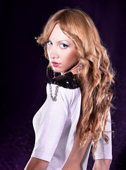 Fototapeta premium Portrait of elegant woman