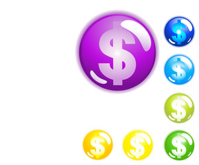 Obraz premium Shiny Money buttons