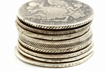 ancient russian coins  old silver rubles