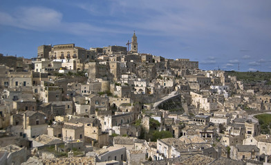 Fototapeta na wymiar a view of the city of Matera, Italy