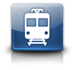 Glossy Square Button "Train"