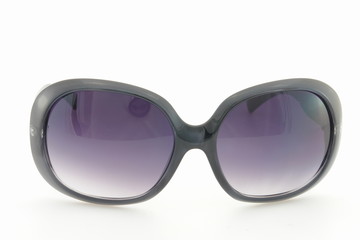 Lunettes de soleil noires et argent