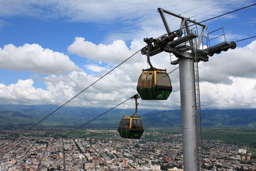 Cable car at Mount San Bernardo, Salta, Argentina