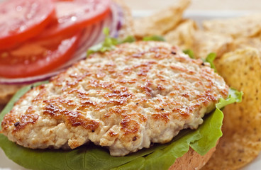 Turkey cutlet tenderized
