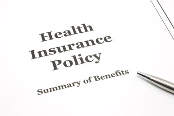 Health Insurance Policy with Pen