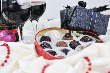 wine and chocolate