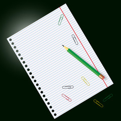 School supplies - vector illustration