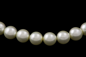 Pearls over black