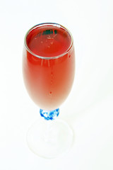coupe de rosé à bulles
