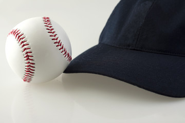 Baseball and hat