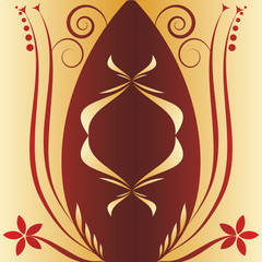 Abstract flowers background with place for your text