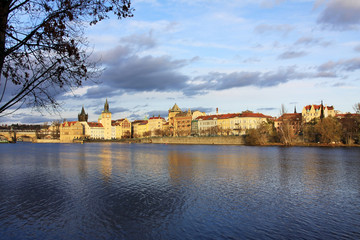 Fototapeta premium The View on the spring Prague's Old Town