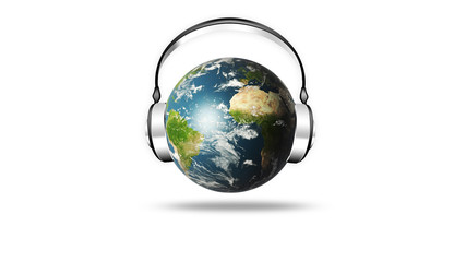 Headphones Earth