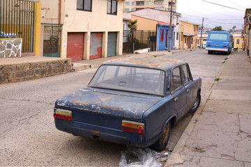 Rostlaube in Valparaíso.