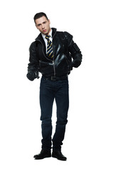 Fototapeta premium smart young biker