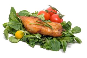 Gebratener Hähnchenschenkel