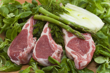 Racks of lamb,
