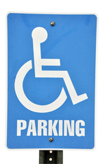 Handicapped Parking Sign Isolated