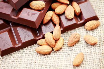 chocolate with almonds