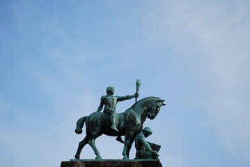 Obraz premium Reiterstatue