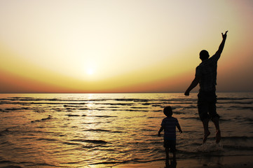 Fototapeta premium Father and son