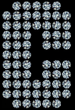 Diamond letter - C , Diamant-Buchstabe